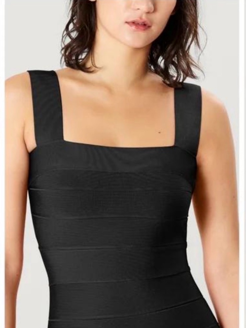 Herve Leger Black Bandage Dress / XXS